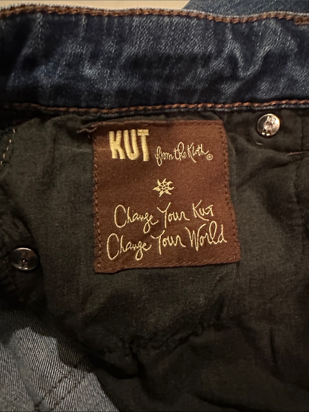 Kut from the Kloth Mid/Dark Indigo Ankle Jeans - Picture 5 of 9